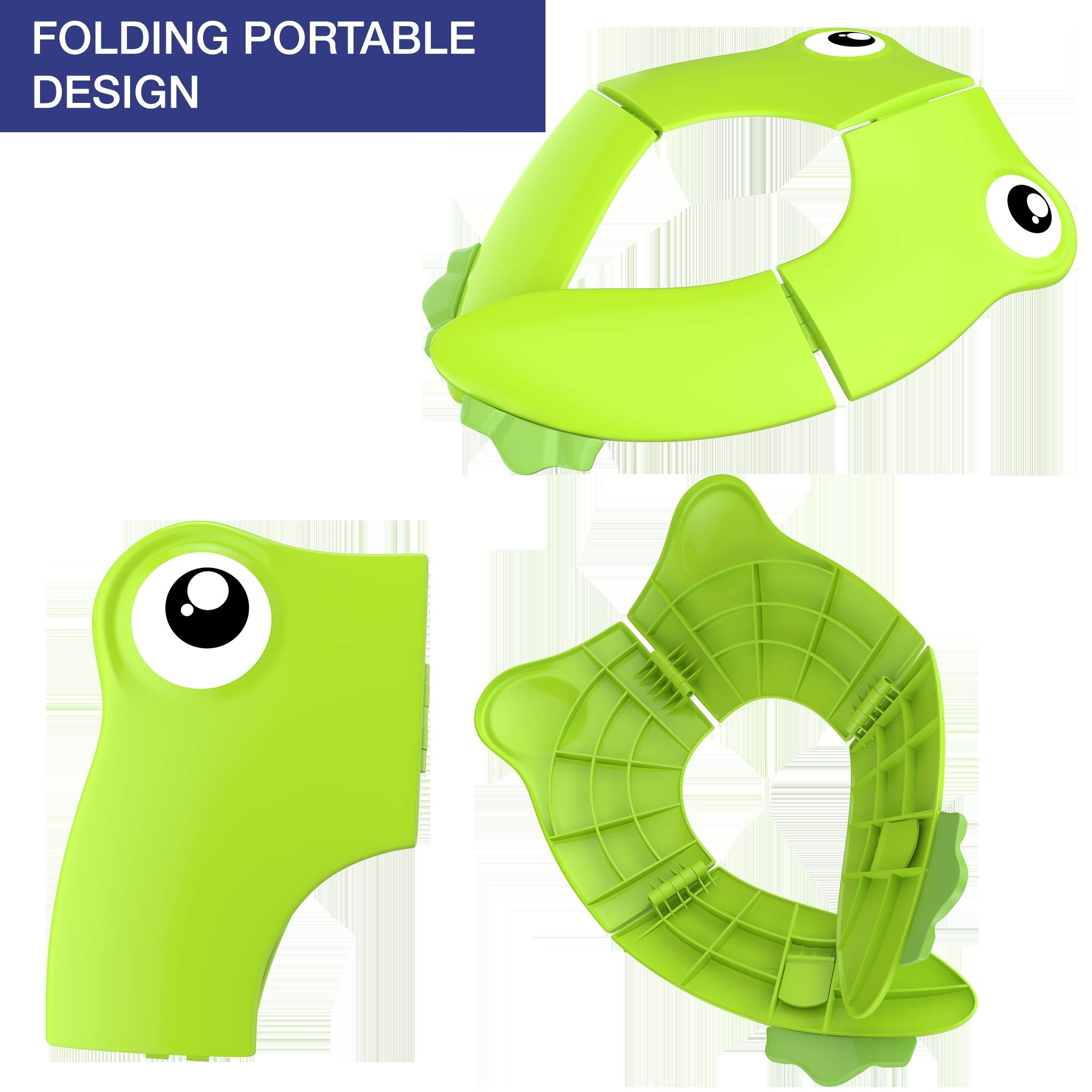 MAGTiMES travel-friendly bathroom seat fits backpacks or purses.