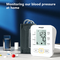 Arm position illustrated to help accurate readings on Maguja monitor