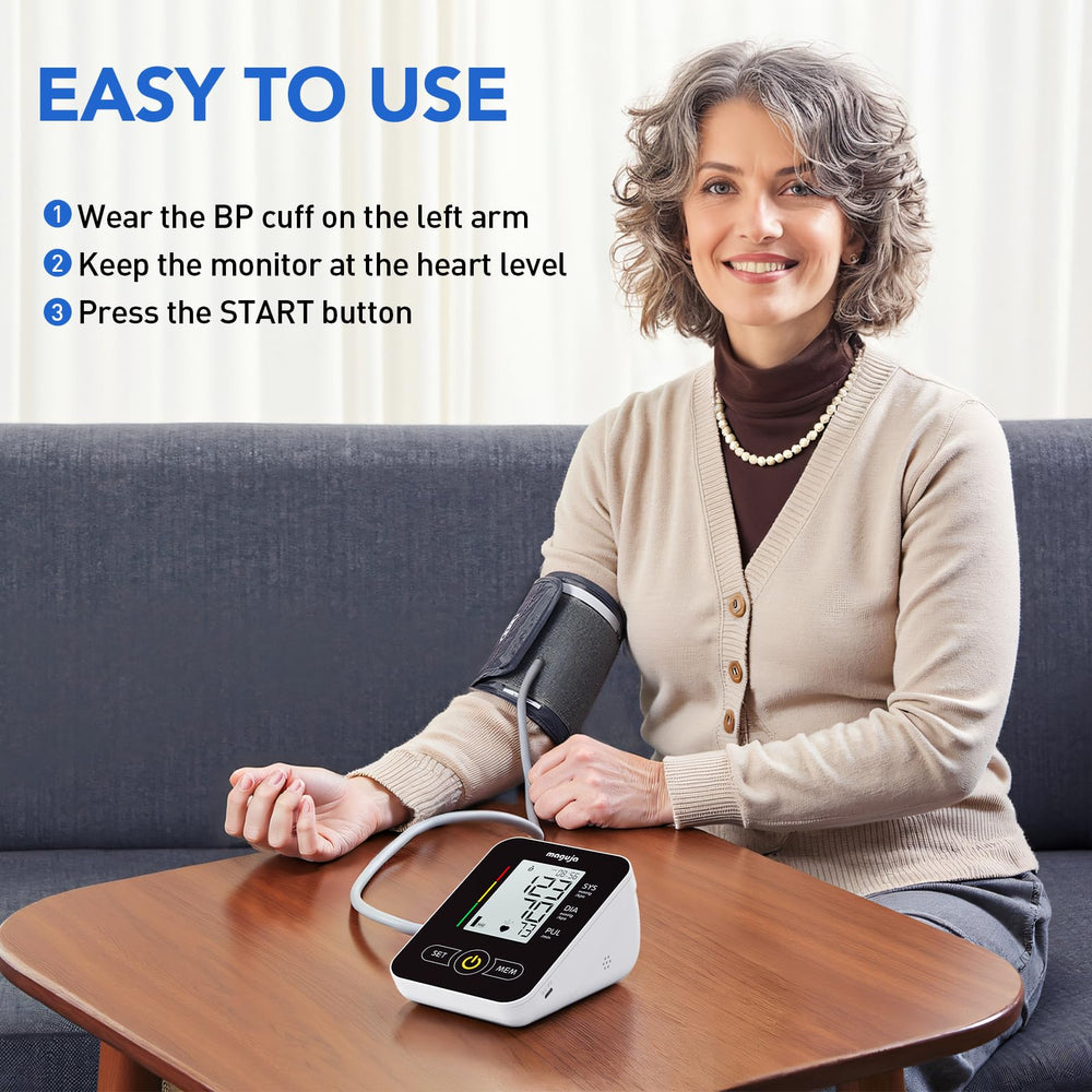 Maguja BP monitor memory supports two users with 120 readings total.