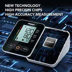 Maguja BP monitor one-button design simplifies operation.