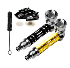 MAHAE 2pc traditional pipe set with 3-inch pipes, ideal for on-the-go enjoyment.