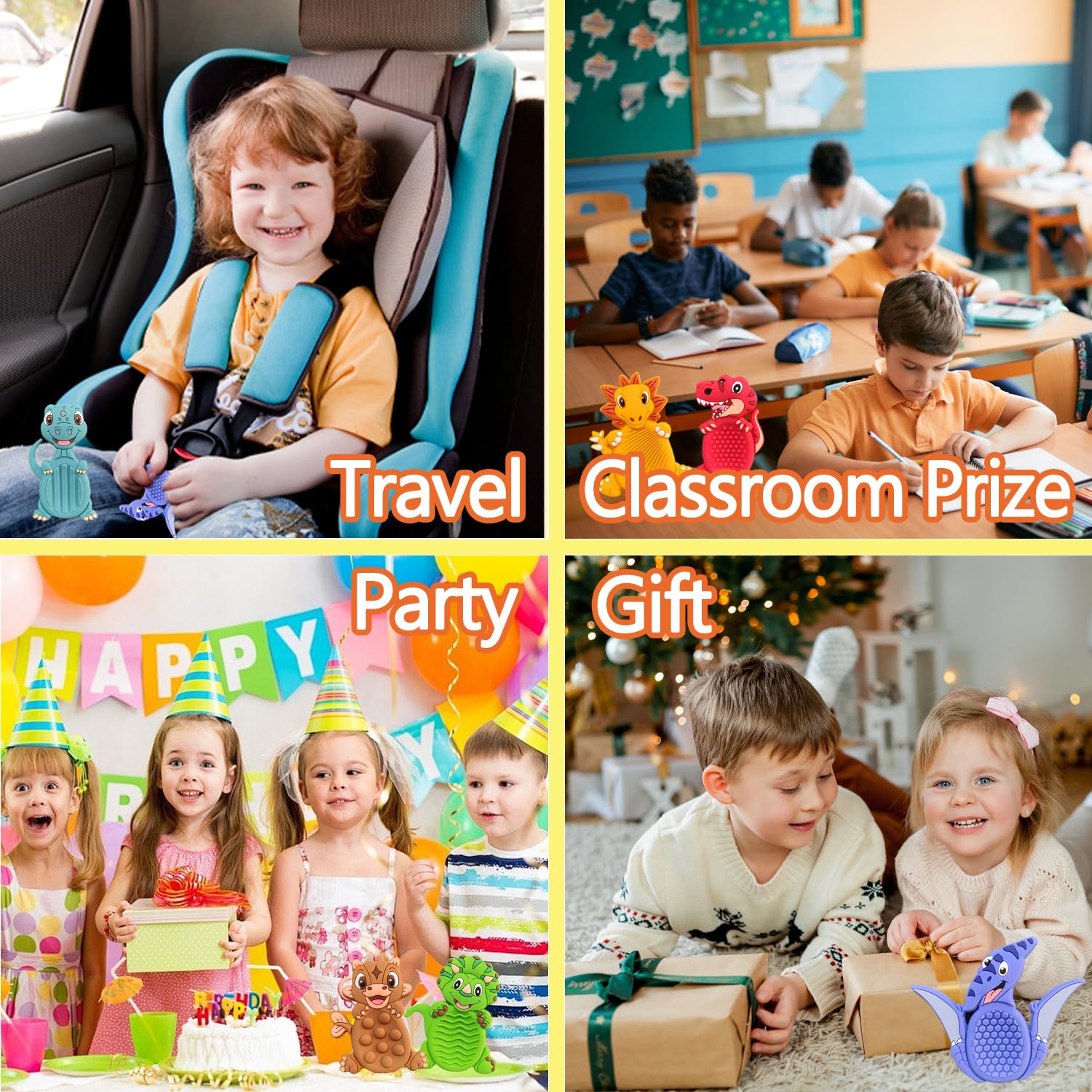 MAHMLOW classroom-friendly dino fidget supports focus during activities.