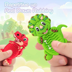 MAHMLOW soft silicone dinosaur toy demonstrates durability and easy cleaning for busy families.