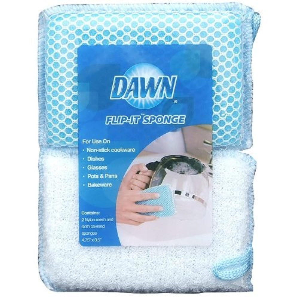 MAIKUNI Dawn Flip-it Sponge cleans nonstick surfaces without scratching