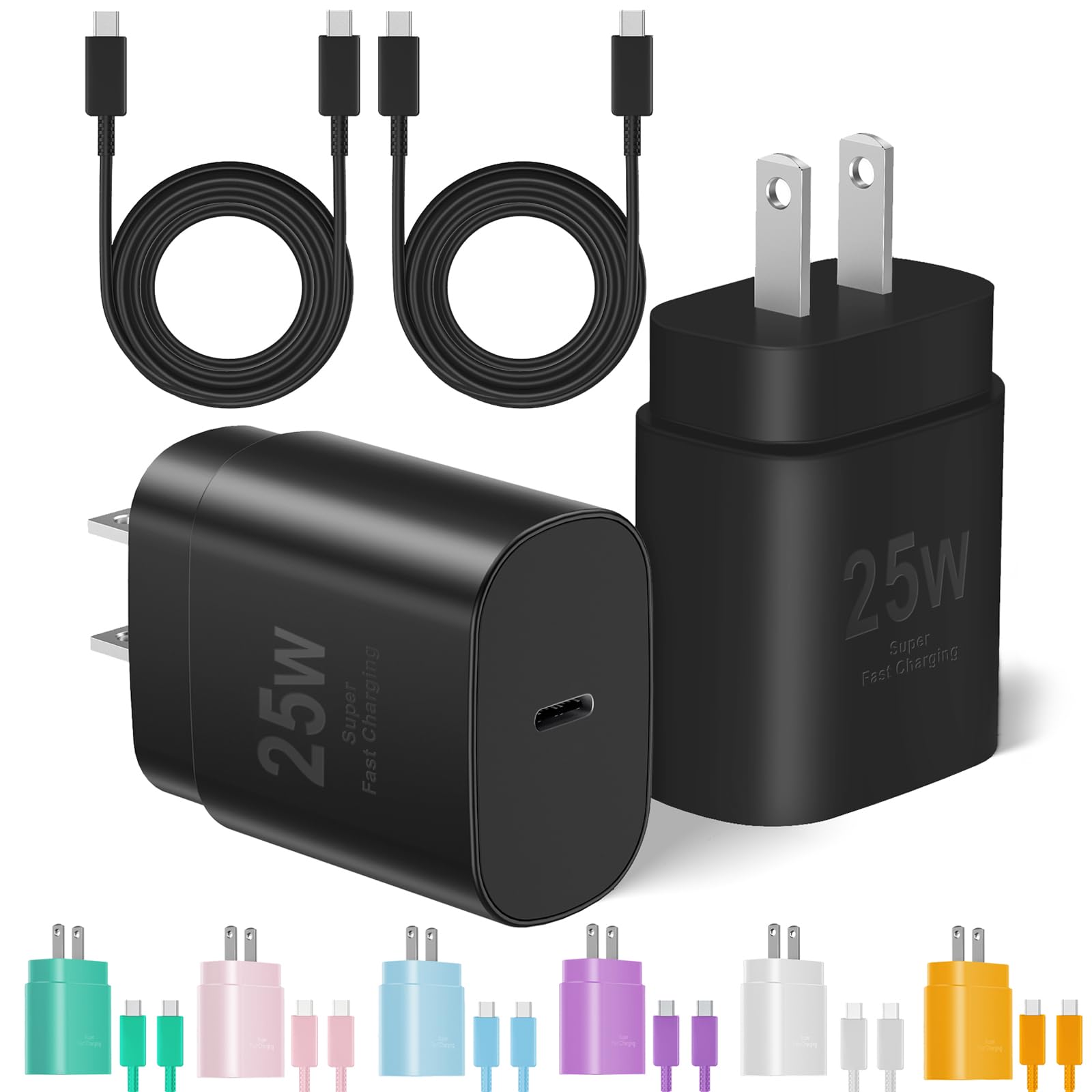 MAILESI 25W Type-C charger enables rapid charging for compatible devices.