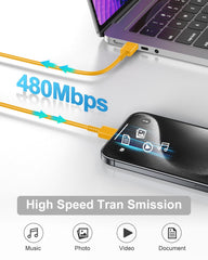 MAILESI USB-C cable 6ft compact length ideal for travel and on-the-go.