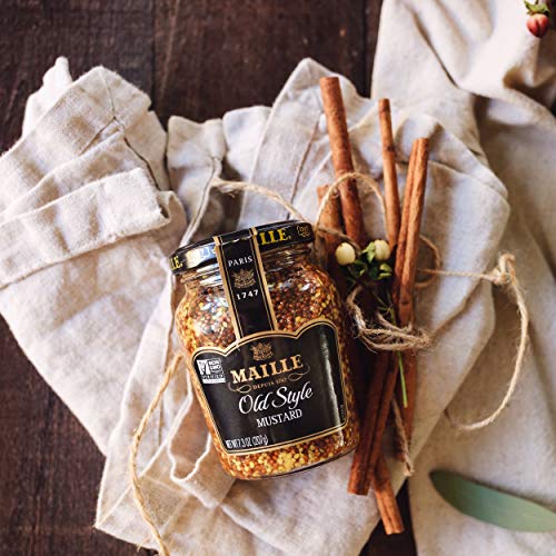 Maille Dijon Originale bottle reveals a silky texture great for sauces.