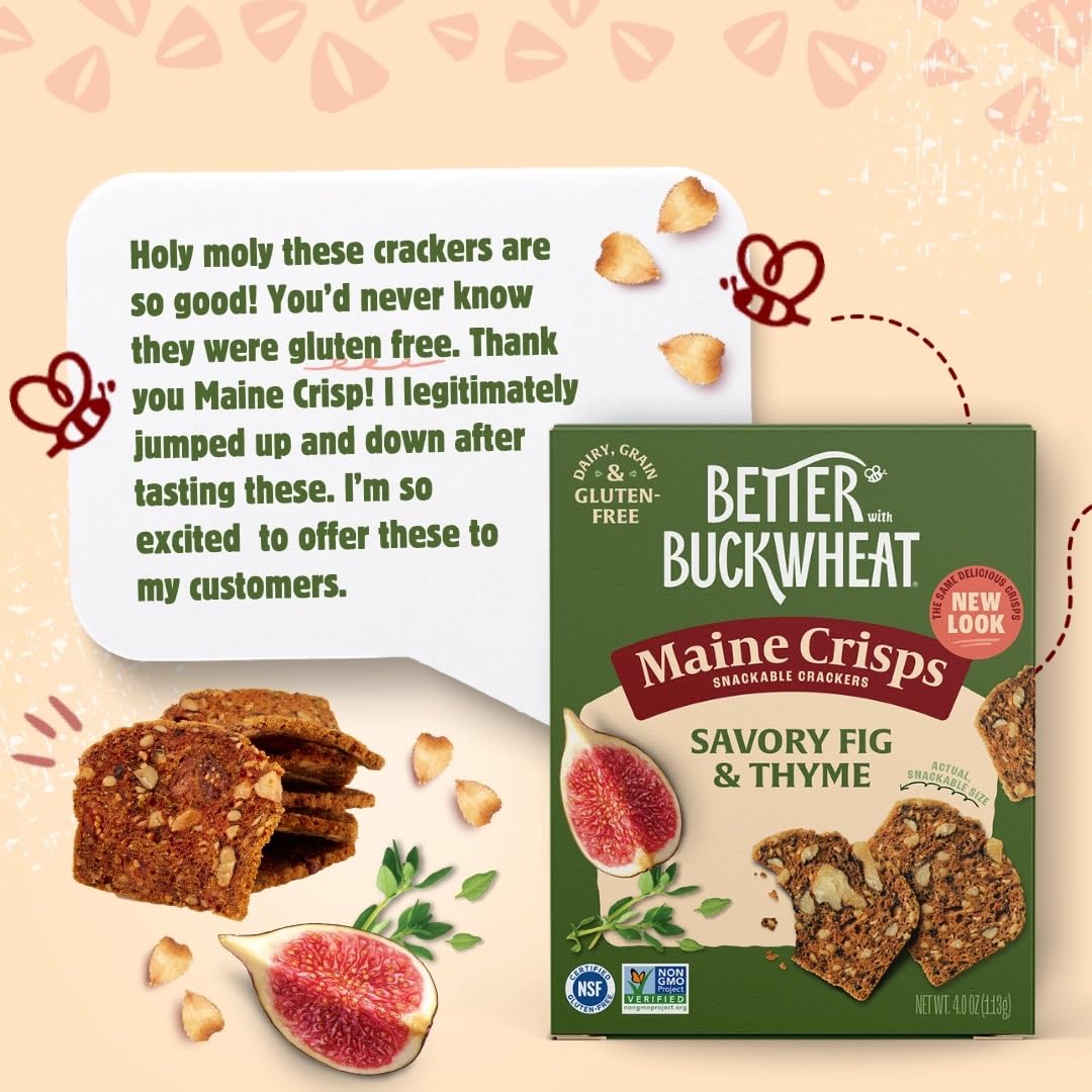 Maine Crisp artisanal baked crisps in Maine delivering premium texture.