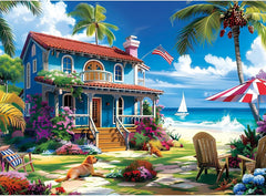 Maiqufa Beach House puzzle box shown with premium packaging for gifting