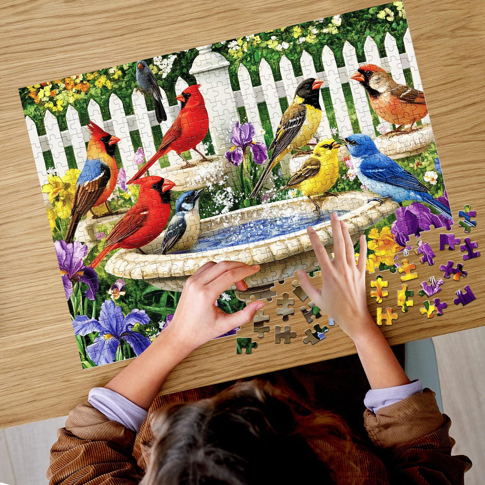 Maiqufa piece detail puzzle, back printed hints simplify assembly and fun