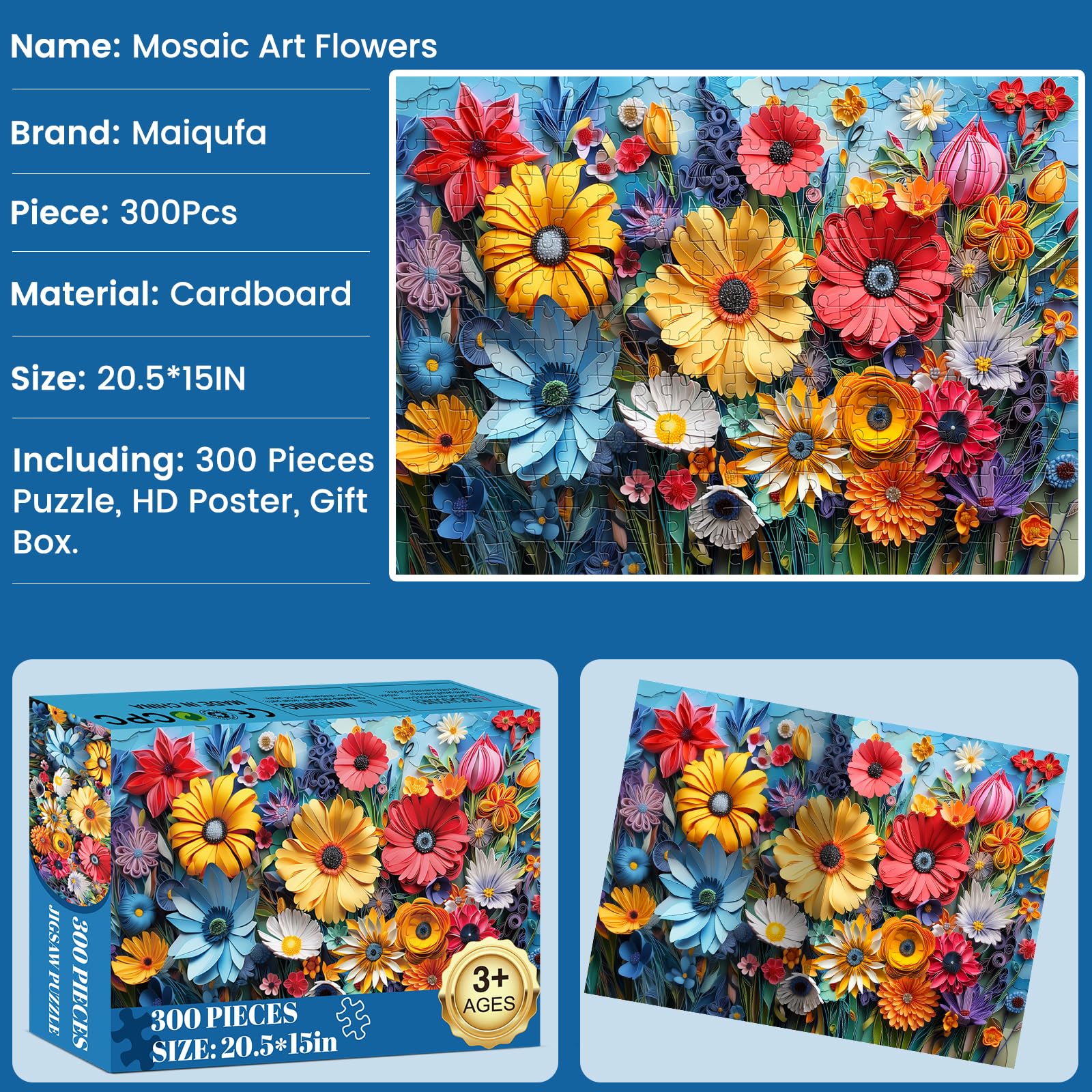 Maiqufa puzzle comes in a gift box for easy gifting.