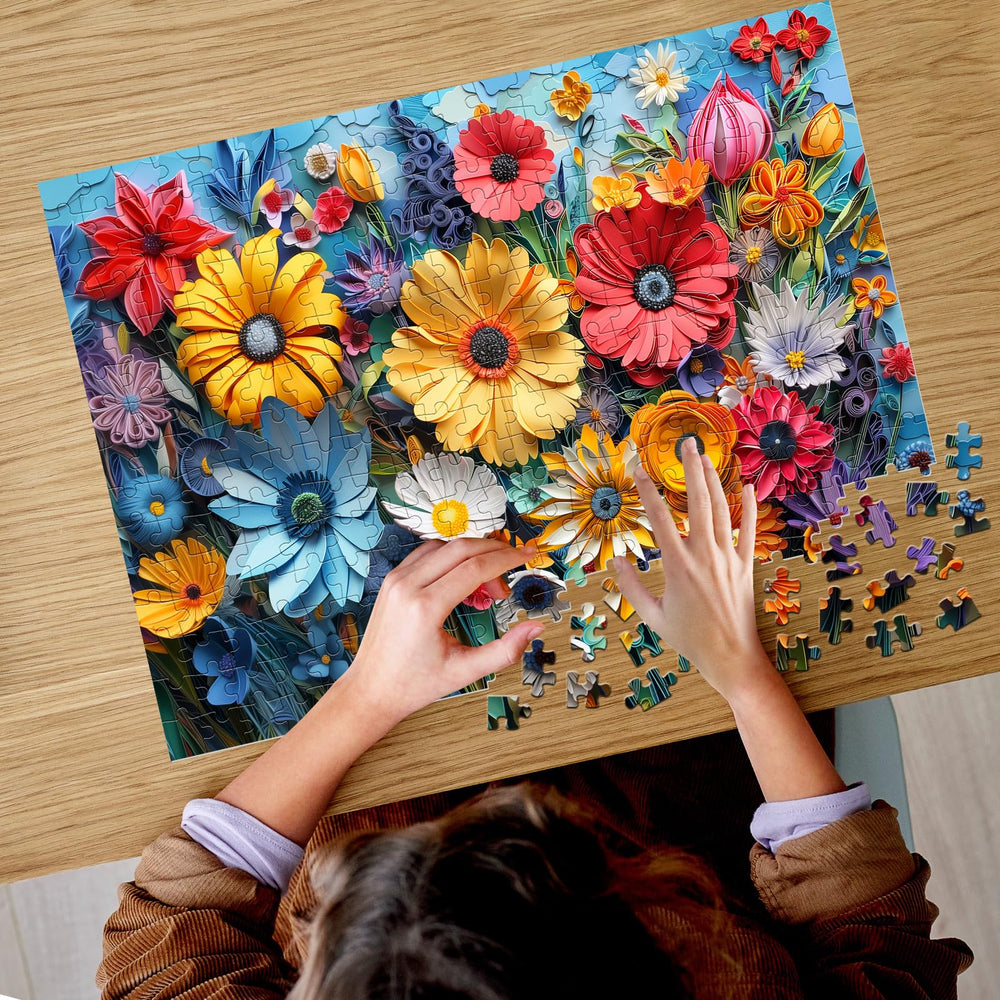 Maiqufa recycled cardboard puzzle supports an eco-friendly, low-dust experience.