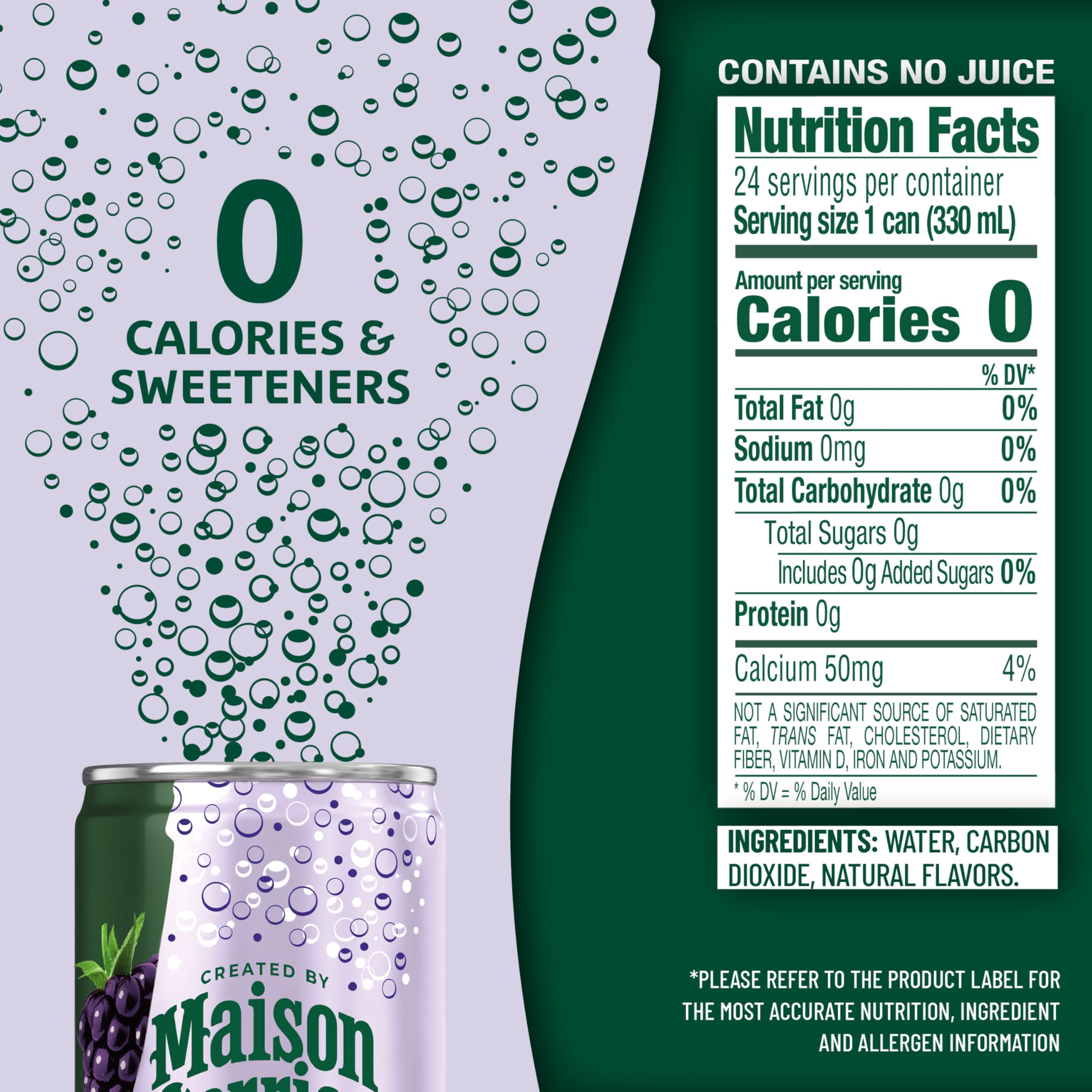 Maison Perrier Forever Blackberry cans 3-pack presented for convenient on-the-go hydration.
