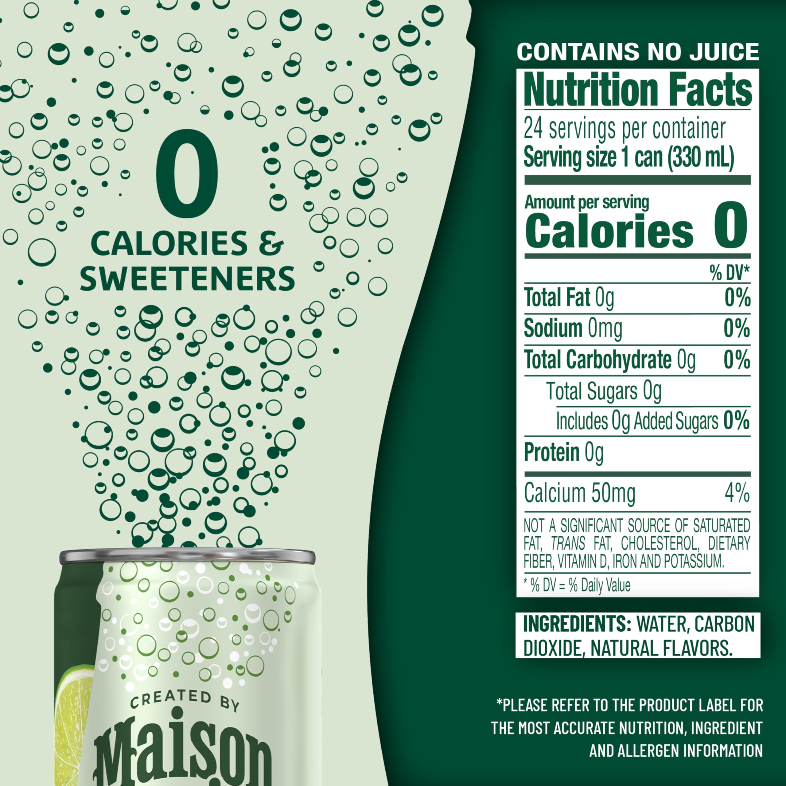 Maison Perrier Forever Lime bubbles close-up highlighting natural lime flavor and crisp finish.