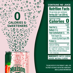 Maison Perrier Forever Strawberry can side view, premium on-the-go packaging.