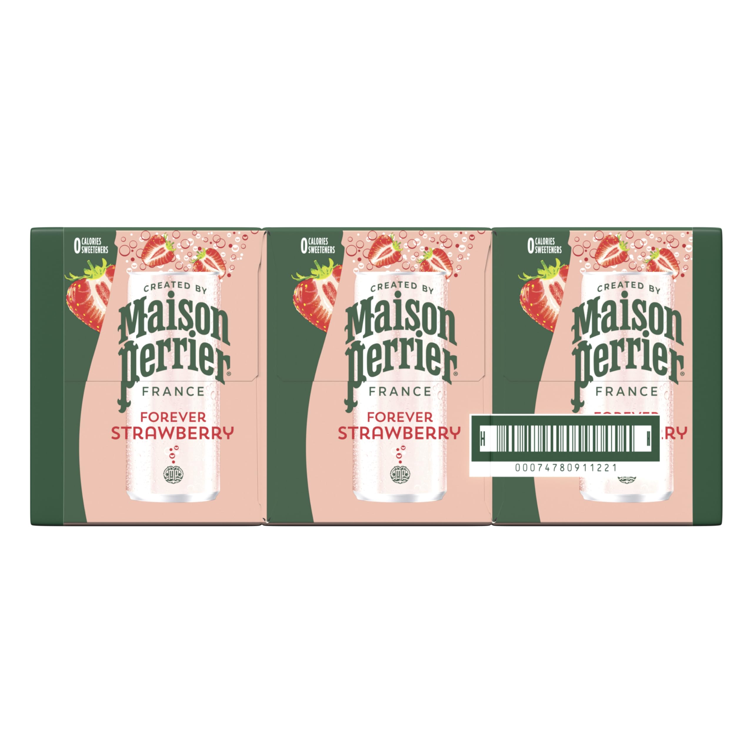 Maison Perrier Forever Strawberry mocktail idea, sparkling water base.