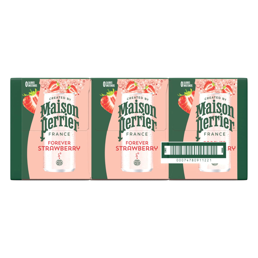 Maison Perrier Forever Strawberry mocktail idea, sparkling water base.