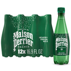 Maison Perrier Ultimate Sparkling Water bottle front, premium design and zero-calorie refreshment for everyday hydration.