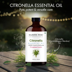 Majestic Pure citronella oil dropper cap for precise, waste-free pouring