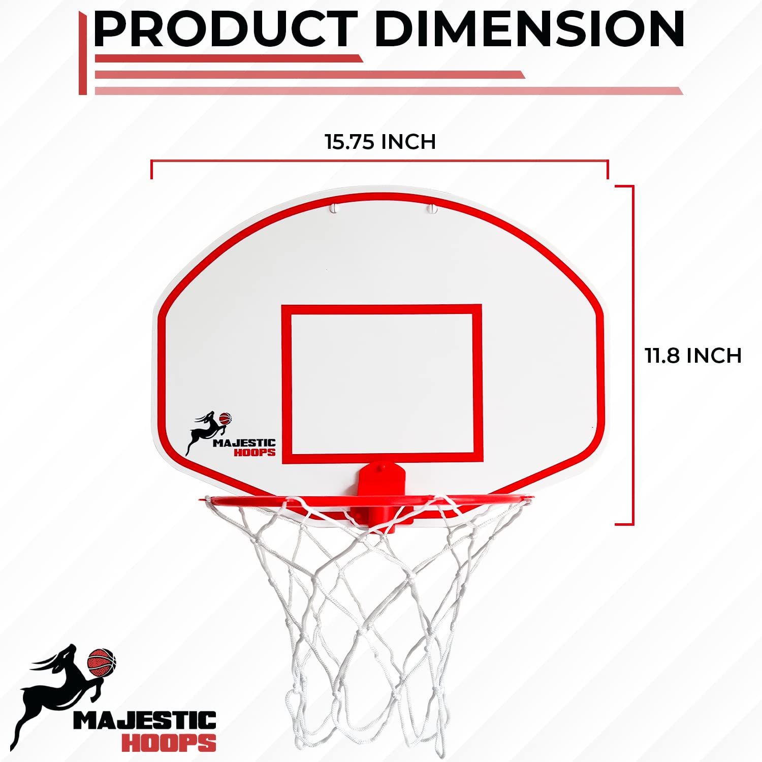 Majestic Hoops durable plastic construction for long-lasting play