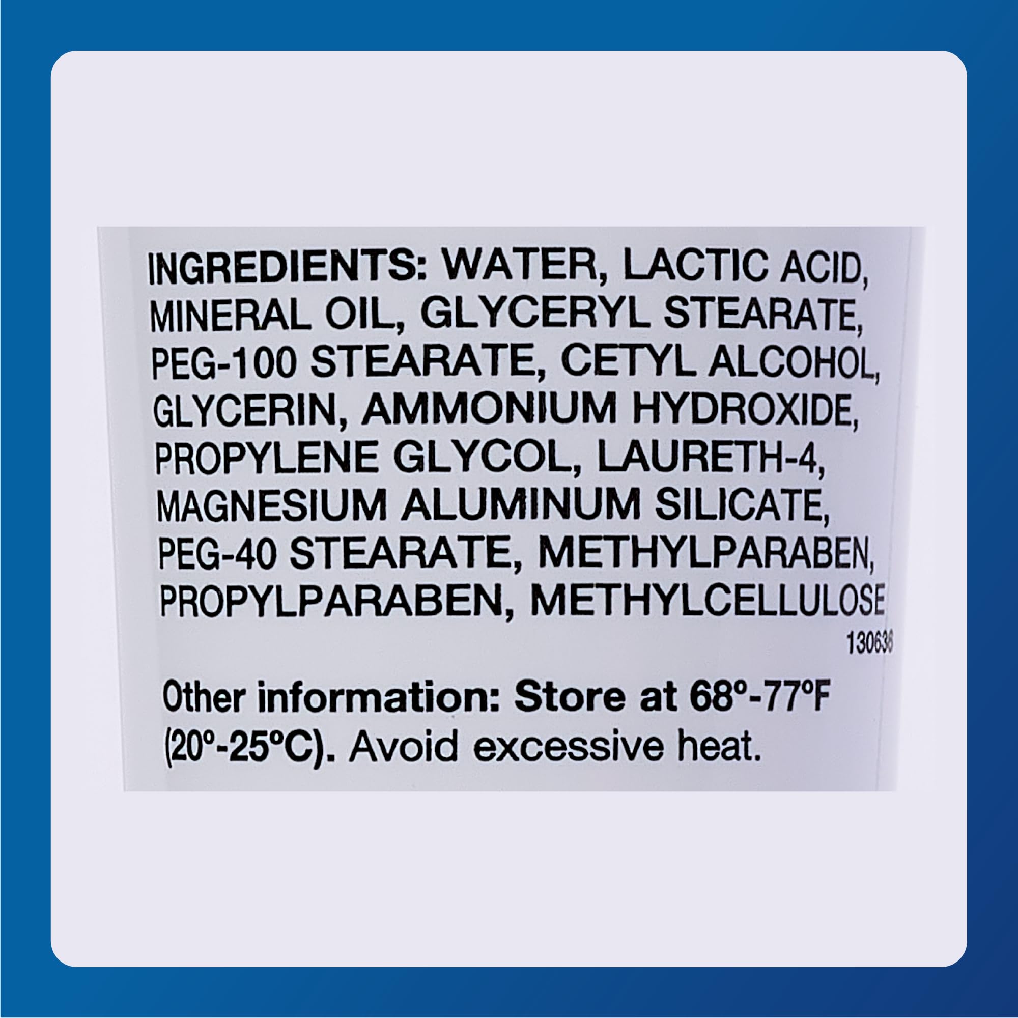 Major Ammonium Lactate 12% cream texture swirl illustrating moisturizing and mild exfoliation