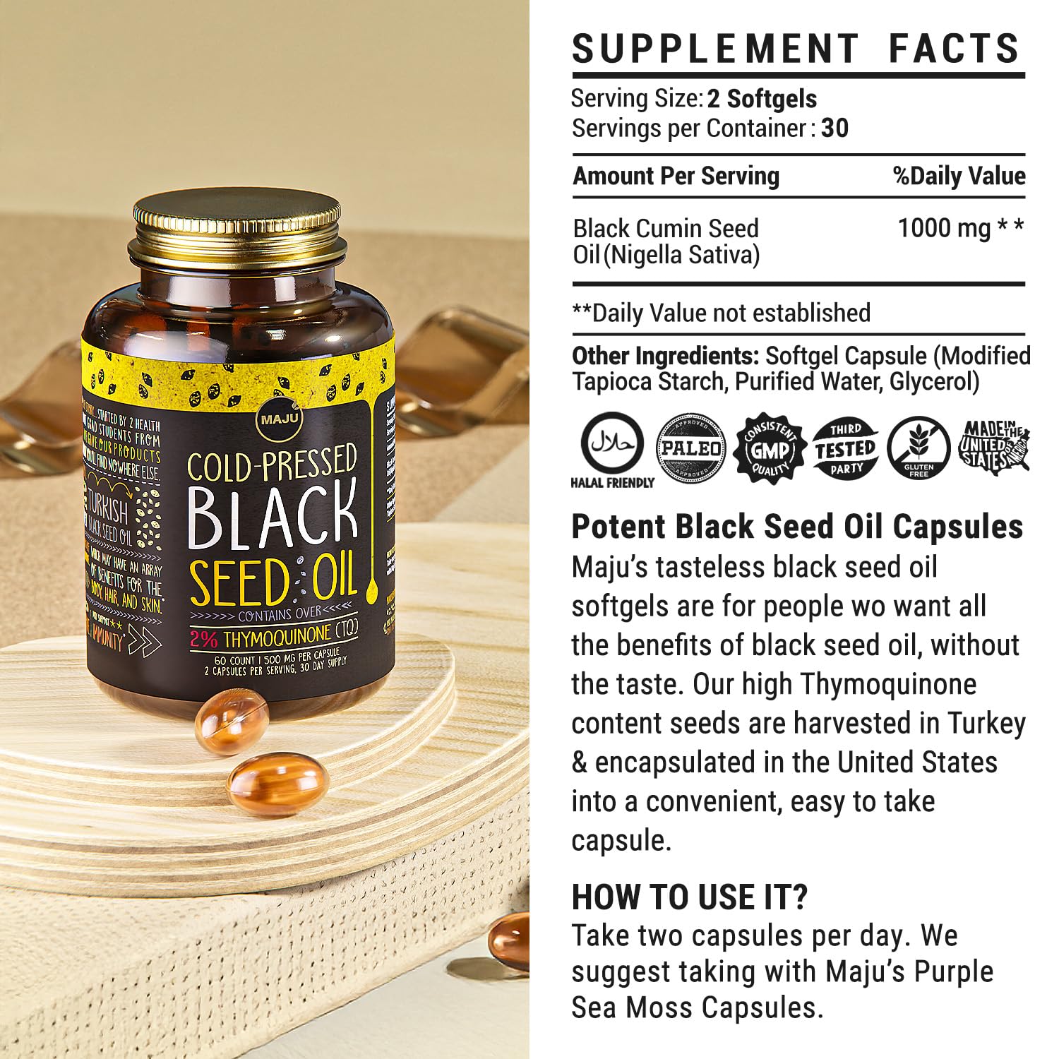 Maju Superfoods brand story packaging evokes trust in sourcing