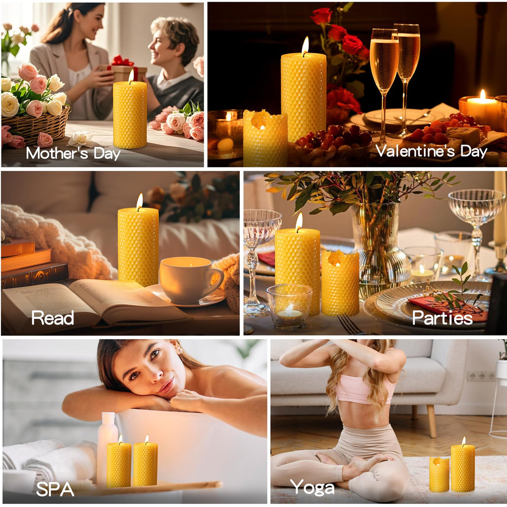 MAKALONE cozy dining room ambiance candle on table.