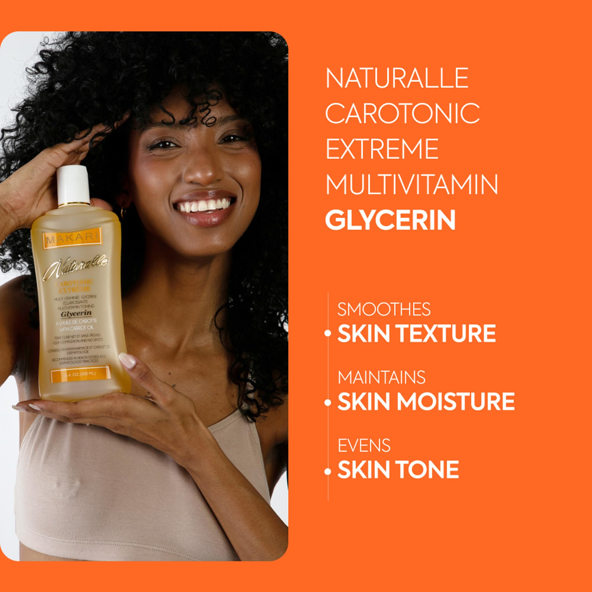 MAKARI Naturalle Carotonic Extreme Body Glycerin pour reveals smooth, lightweight texture