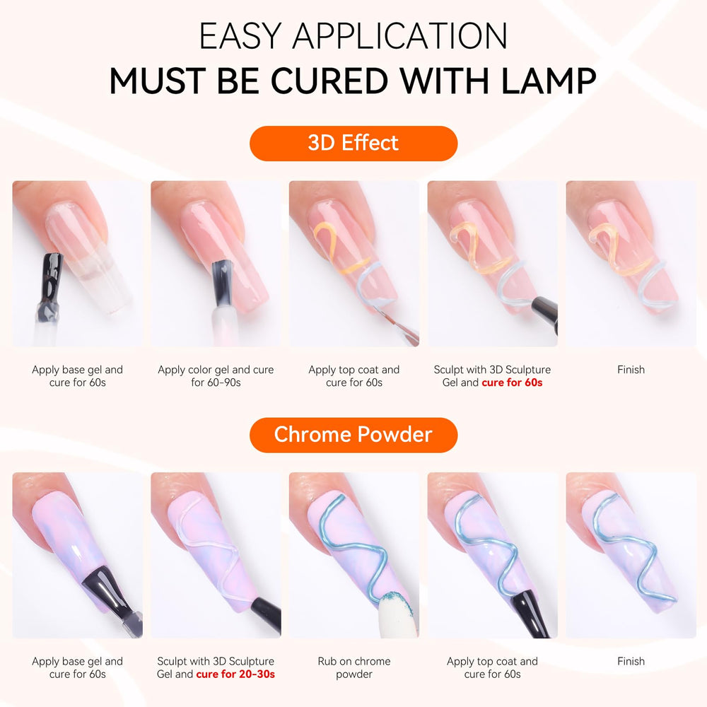 Versatile gel for nails, tips, rhinestones, and beyond