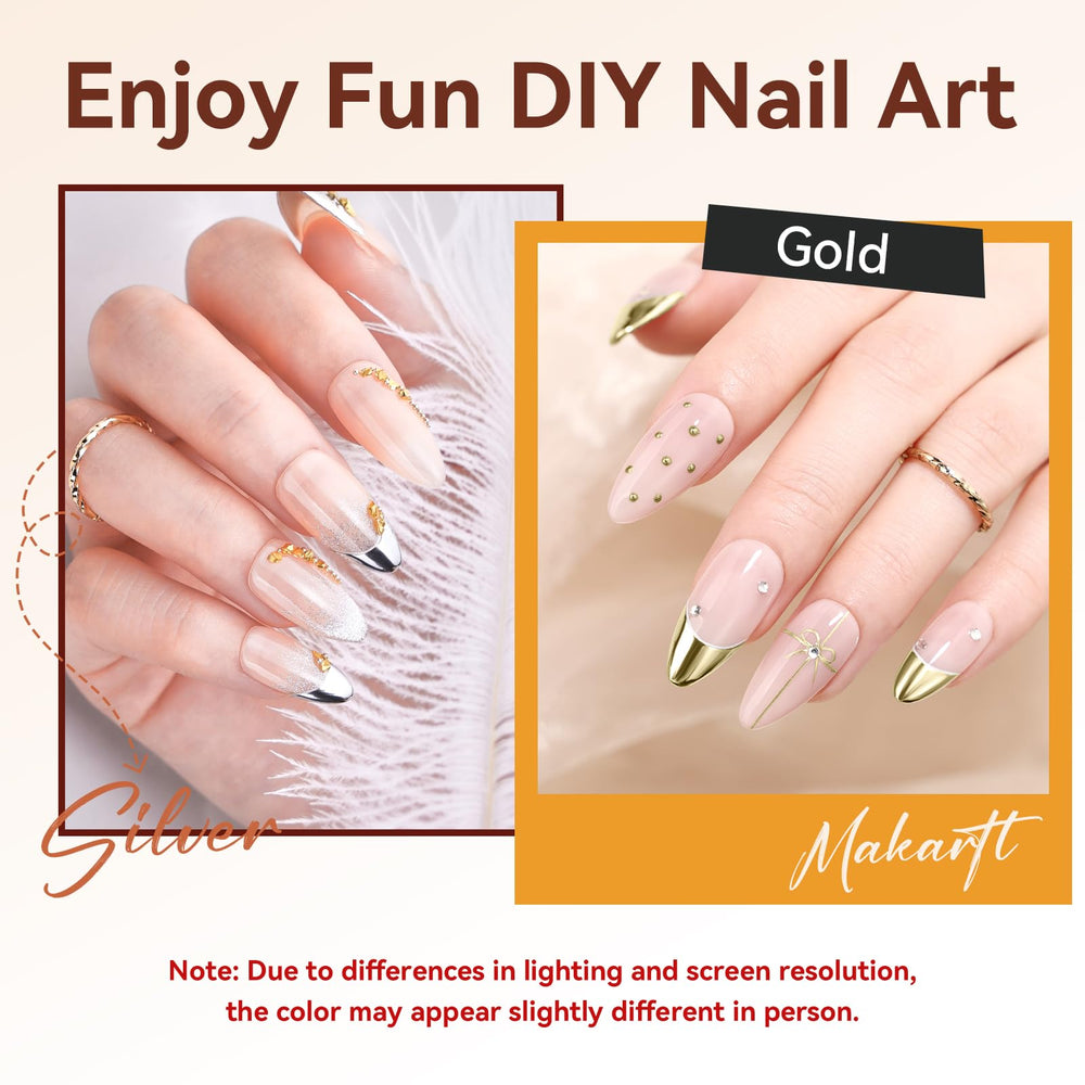 Makartt at-home manicure setup for DIY chrome nails.