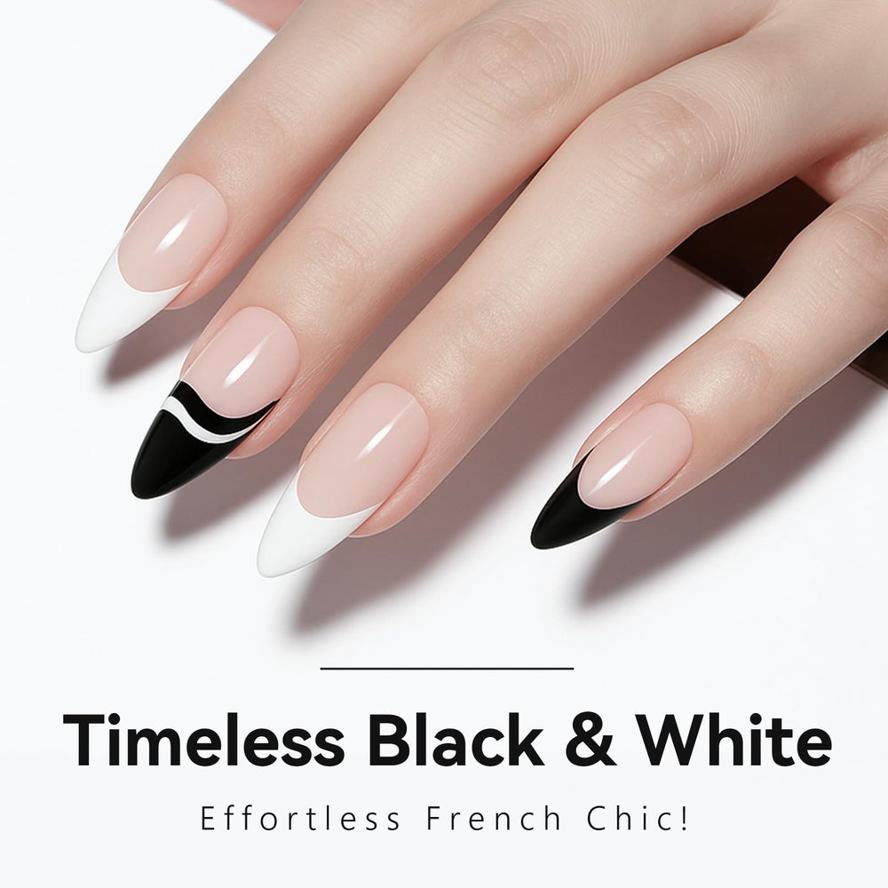 Makartt gel nail liner set black with built-in brush for precise lines