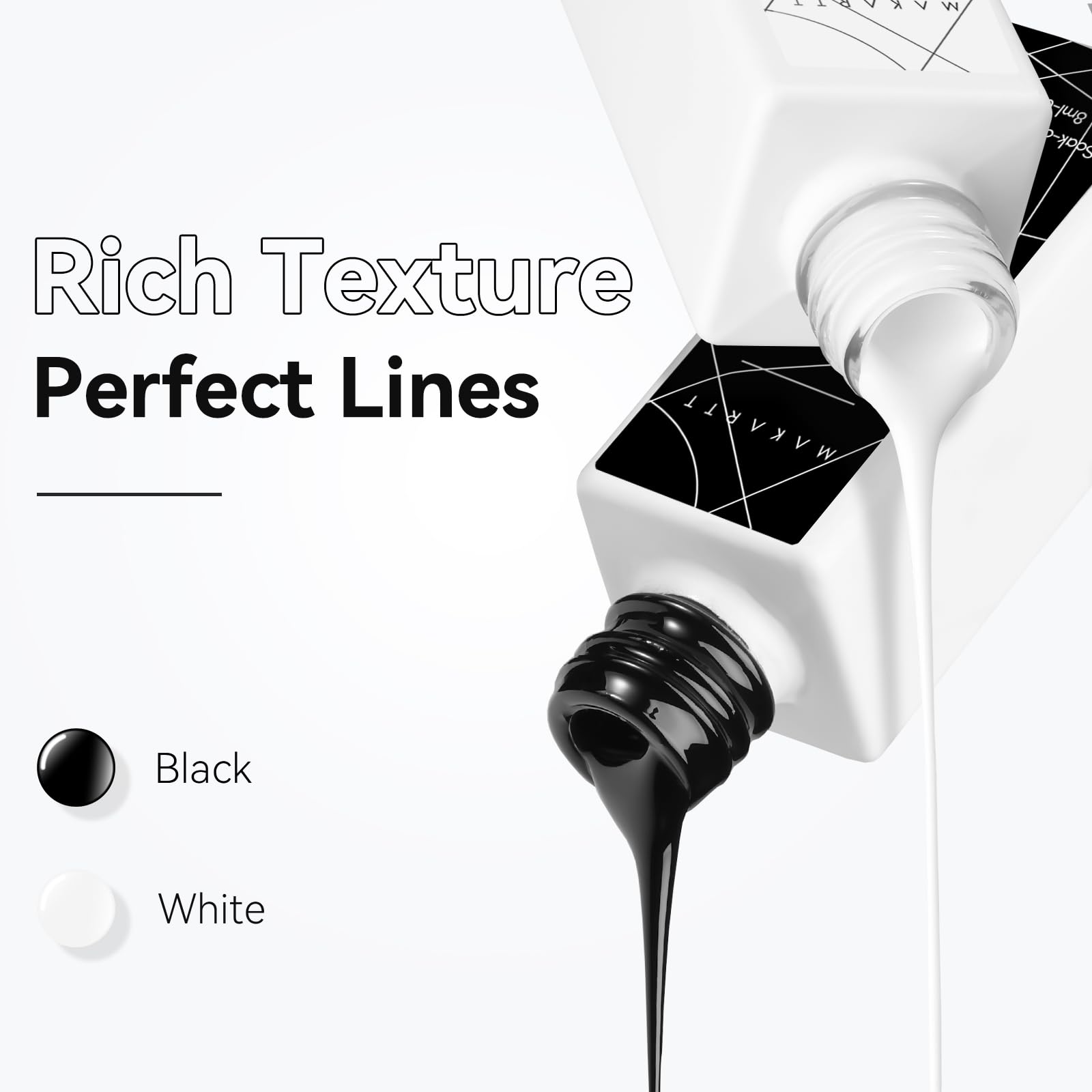 Makartt gel liner for French nail art demonstration