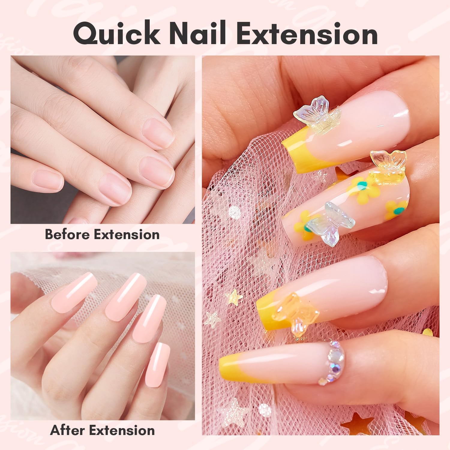 Makartt peach gel in action enables precise nail extension sculpting.