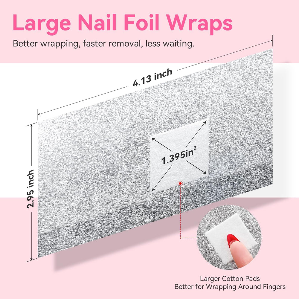 Makartt embossed wraps provide a snug fit around nails during removal.