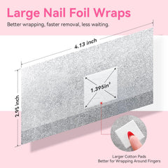 Makartt embossed wraps provide a snug fit around nails during removal.
