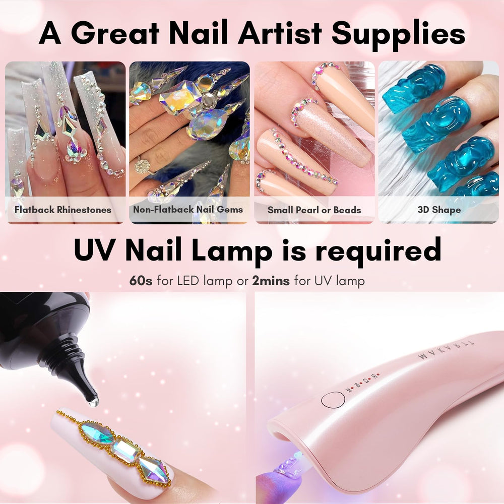 Makartt rhinestone glue easy-removal-drill simplifies cleanup after wear.