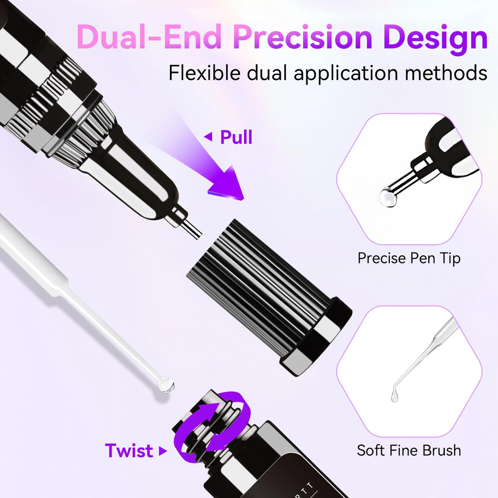 Makartt glue gel with a brush tip for broad coverage on larger areas.