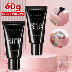 Makartt rhinestone glue precision-application closeup enables precise placement.