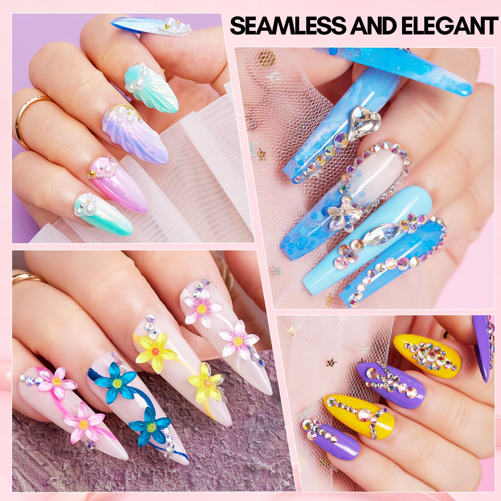 Makartt rhinestone glue uv-curing-process highlights quick setting under LED.