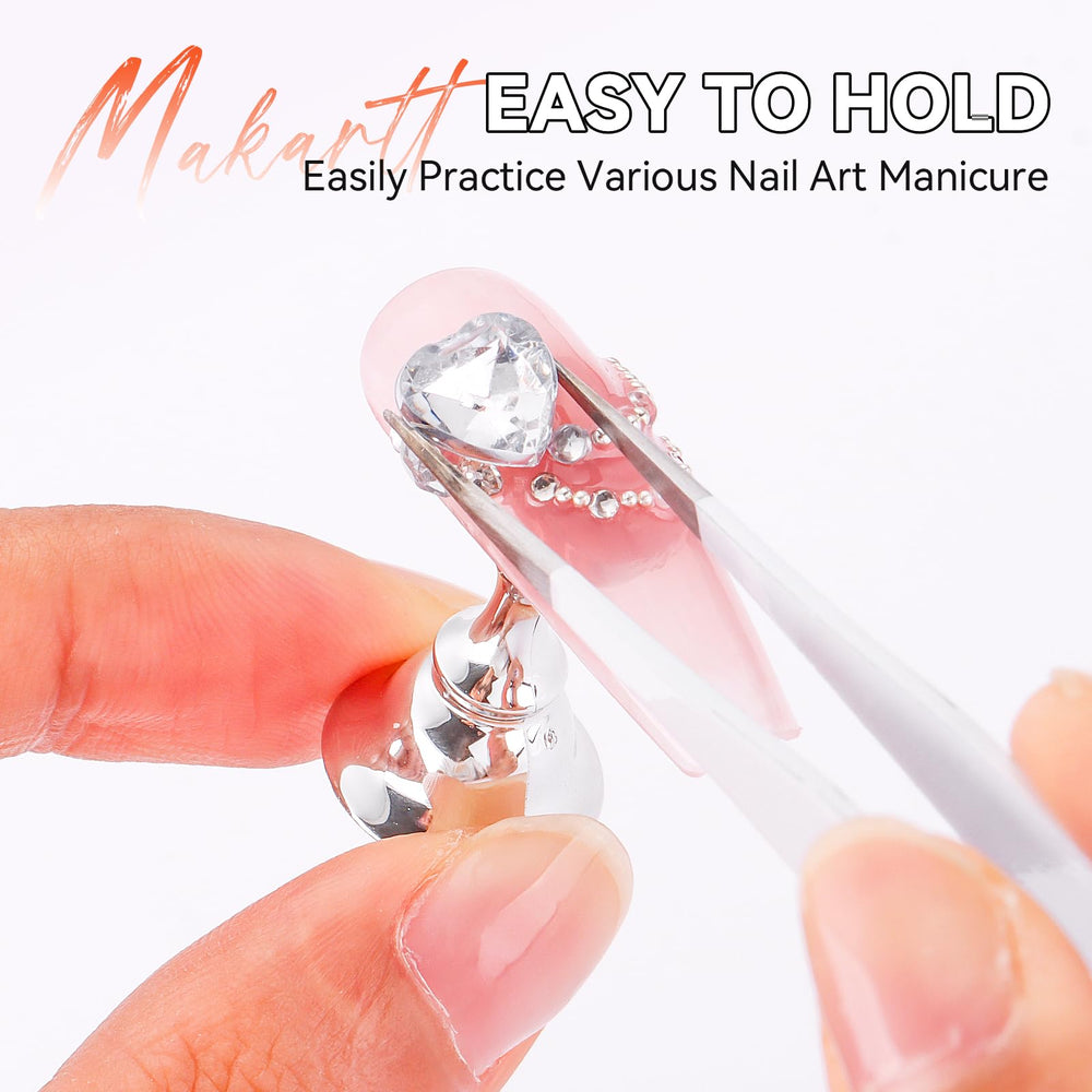 Makartt nail stand with double-sided tape for secure holds