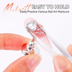 Makartt nail stand with double-sided tape for secure holds