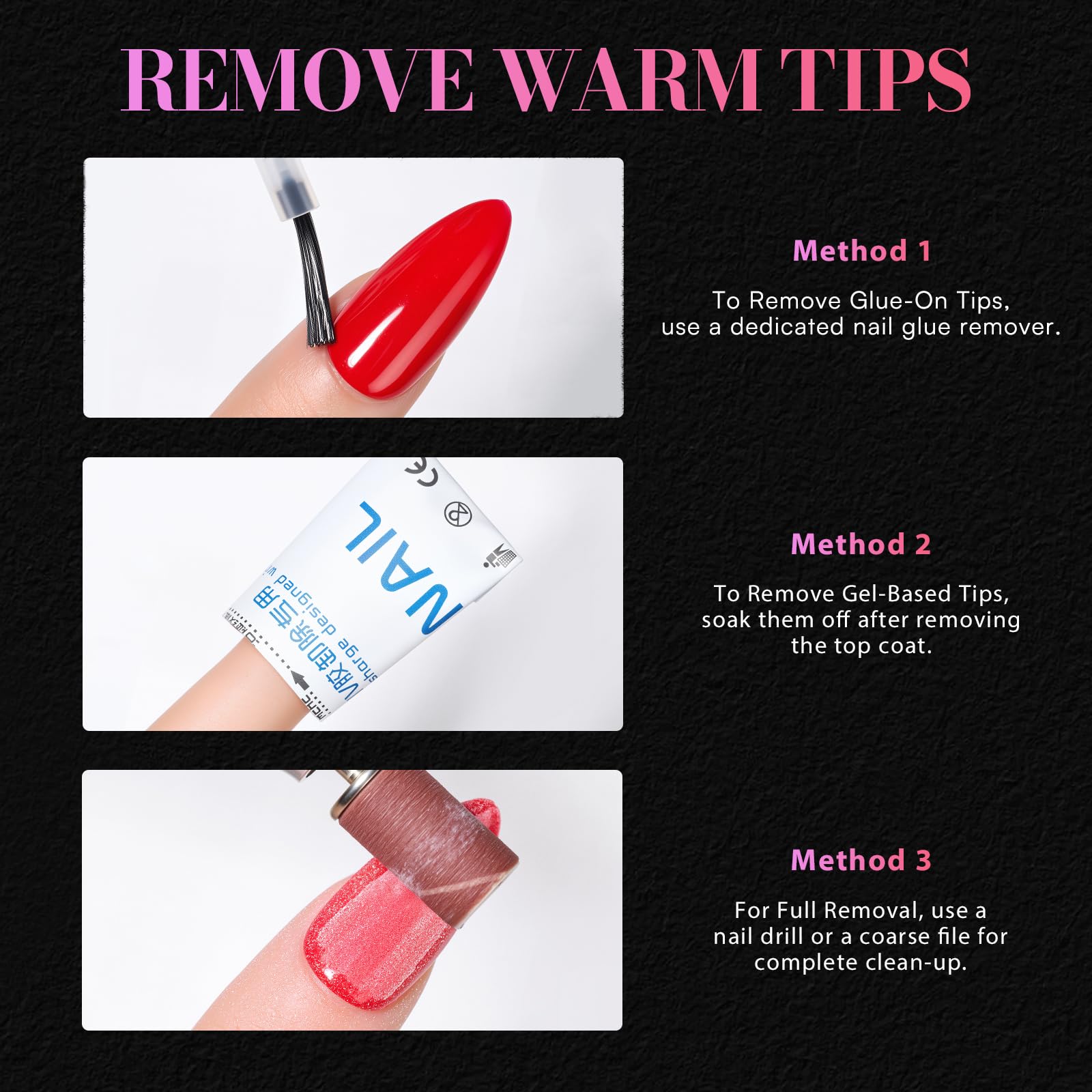 Makartt durable soft gel tips with gel, acrylic, or dip compatibility