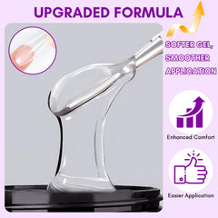 Makartt Solid Nail Glue Gel press-on nails view highlighting strong adhesion for secure tips.