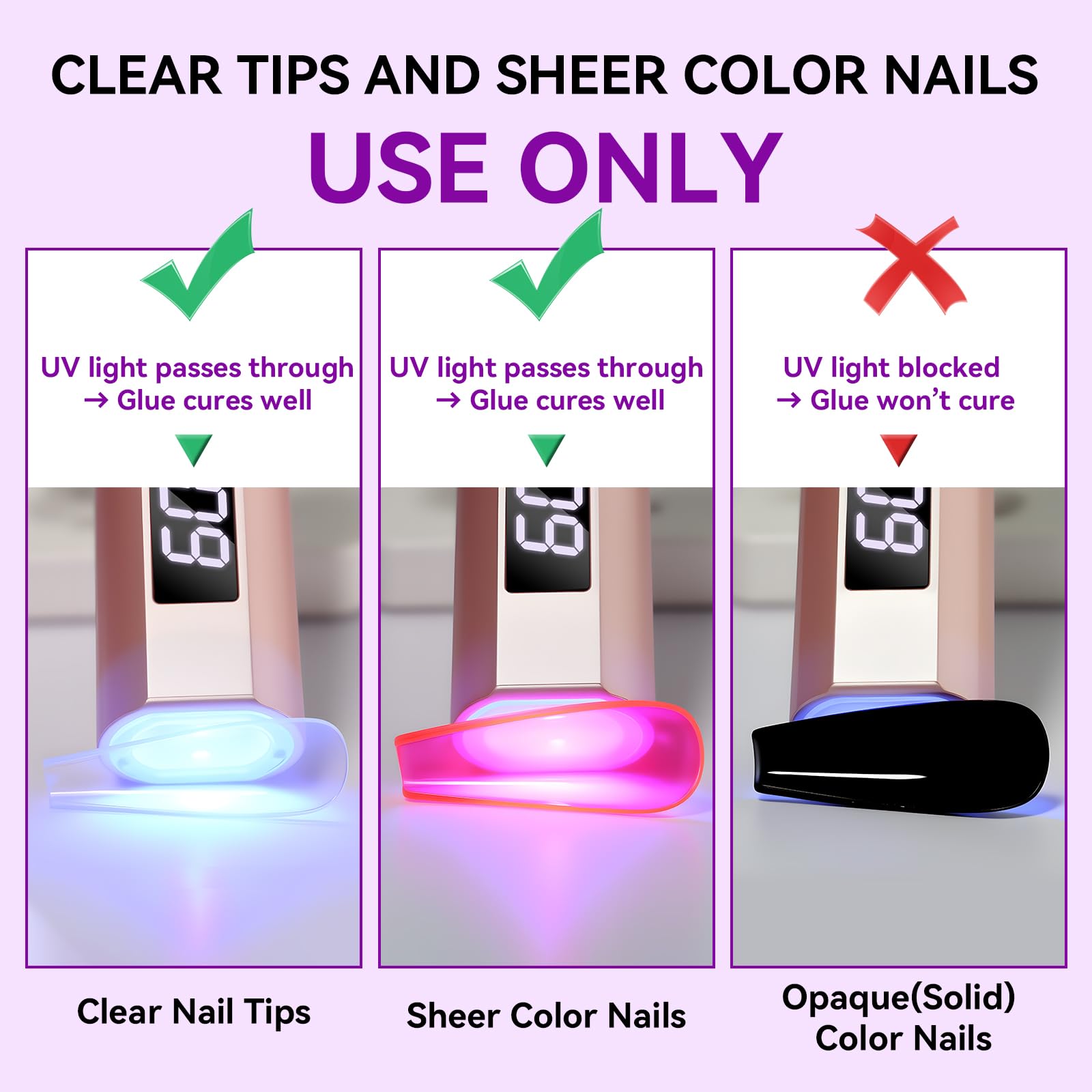 Makartt solid nail glue gel supports rhinestones and chrome effects in art