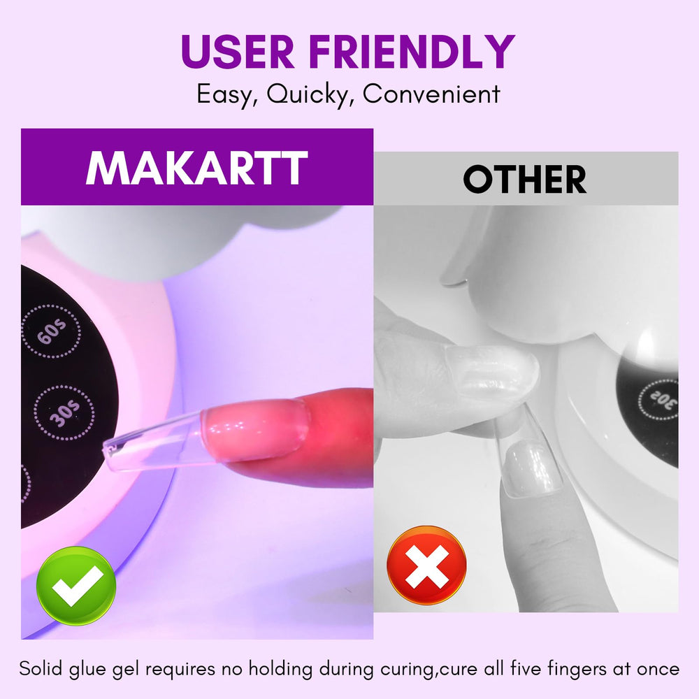 Makartt Solid Nail Glue Gel rhinestones application demonstrates secure stick-ons for sparkling accents.