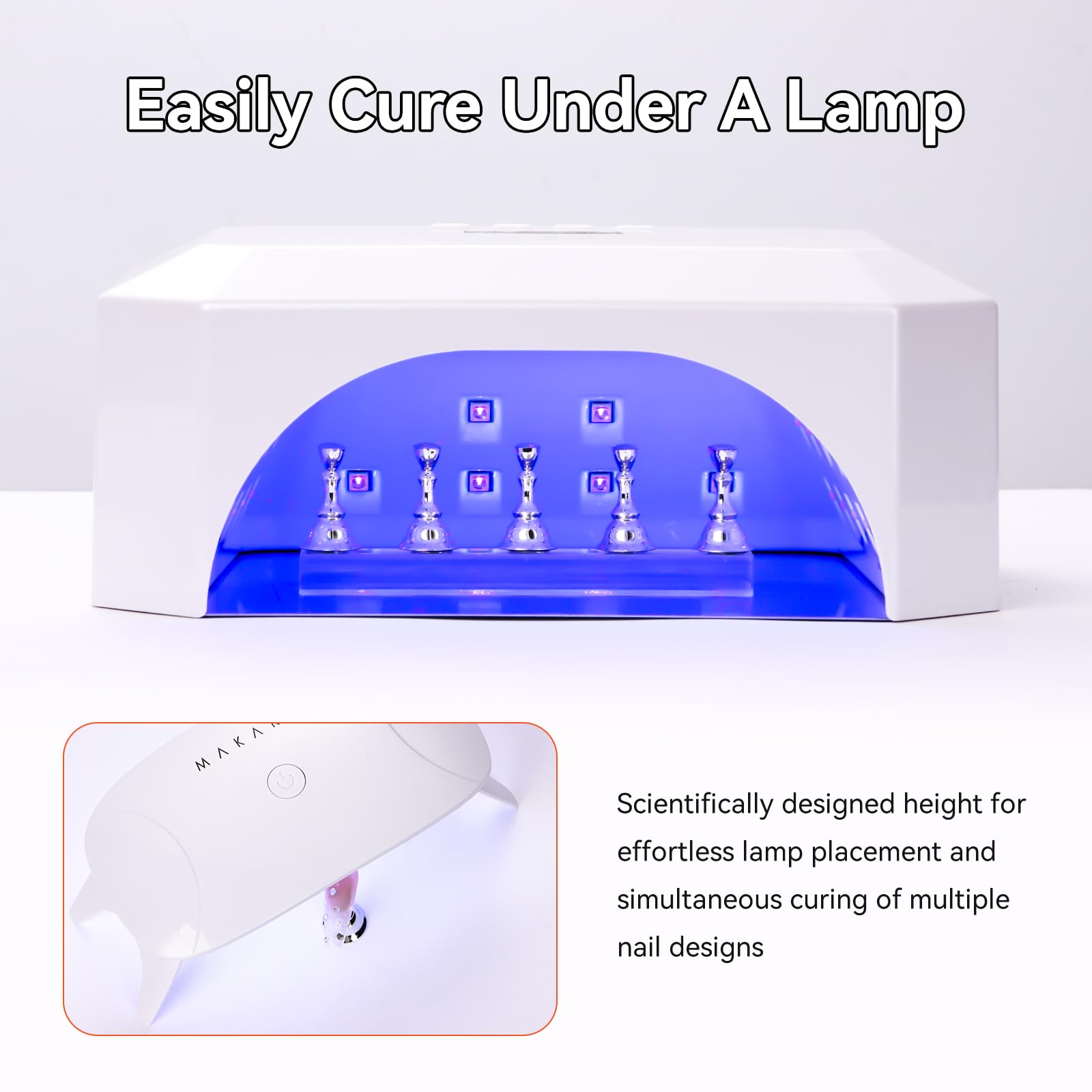 Makartt stable nail stand designed for lamp curing and steady work