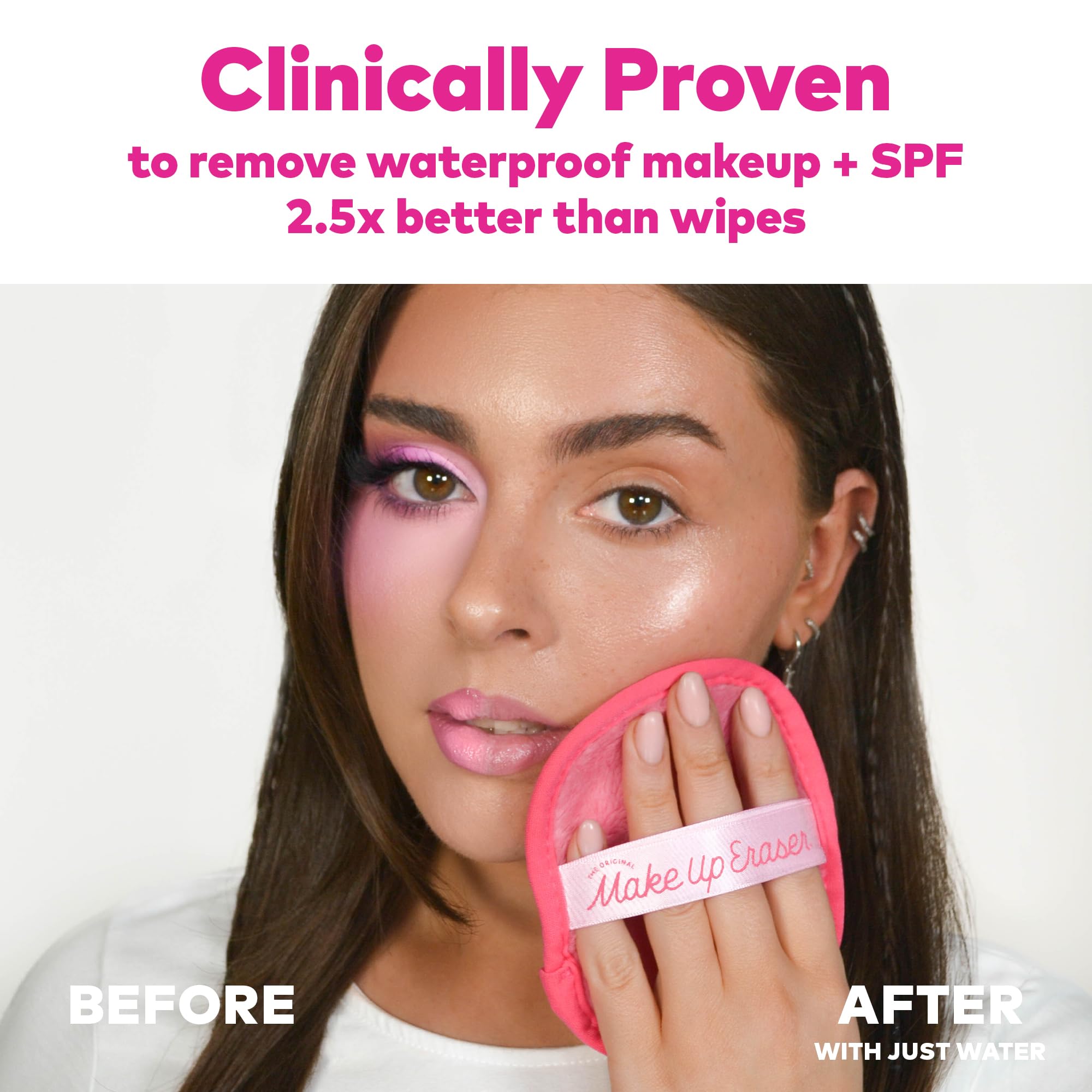 Closeup of soft fibers in MakeUp Eraser cloths for gentle cleansing