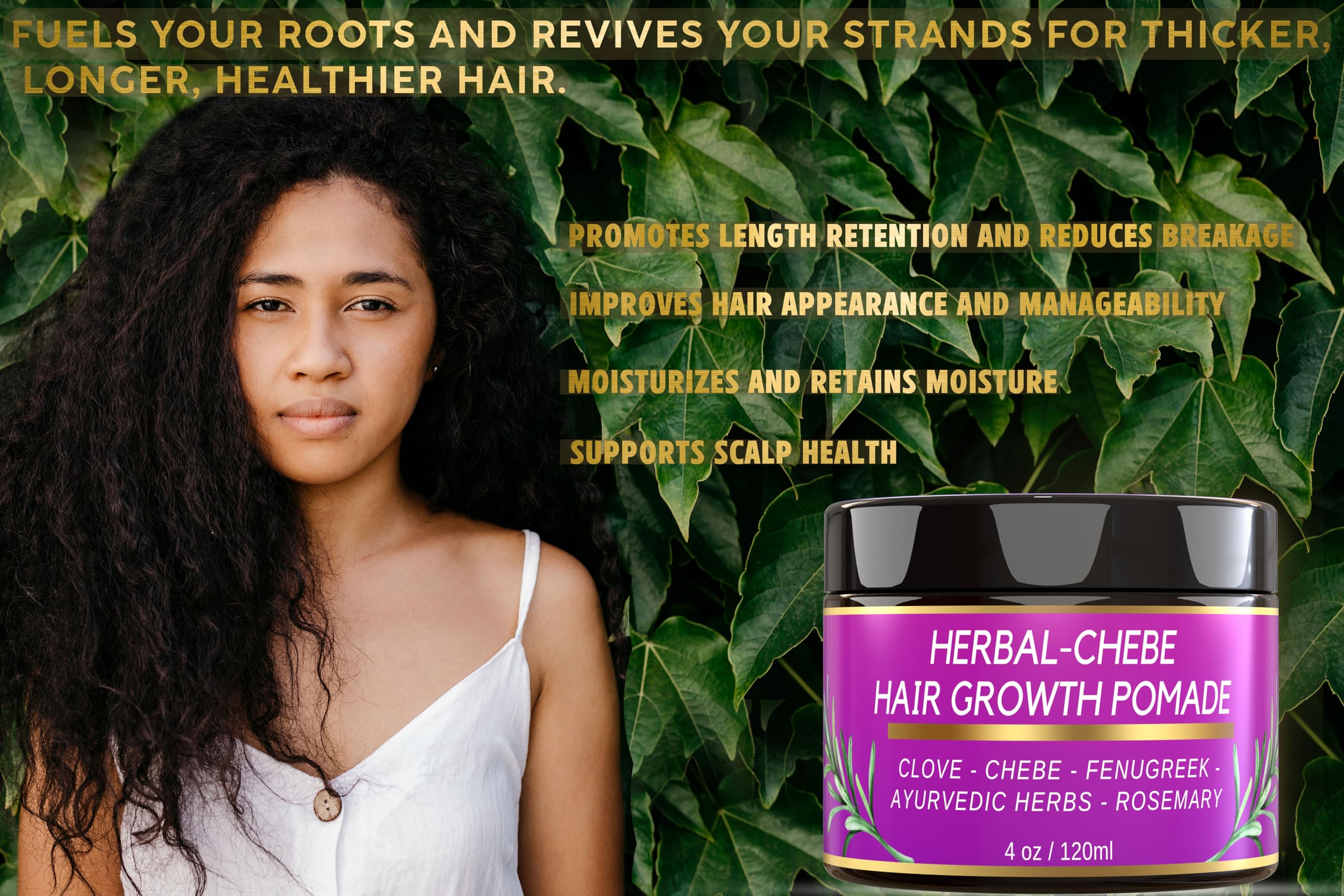 Hot oil treatment deeply nourishes strands and roots.
