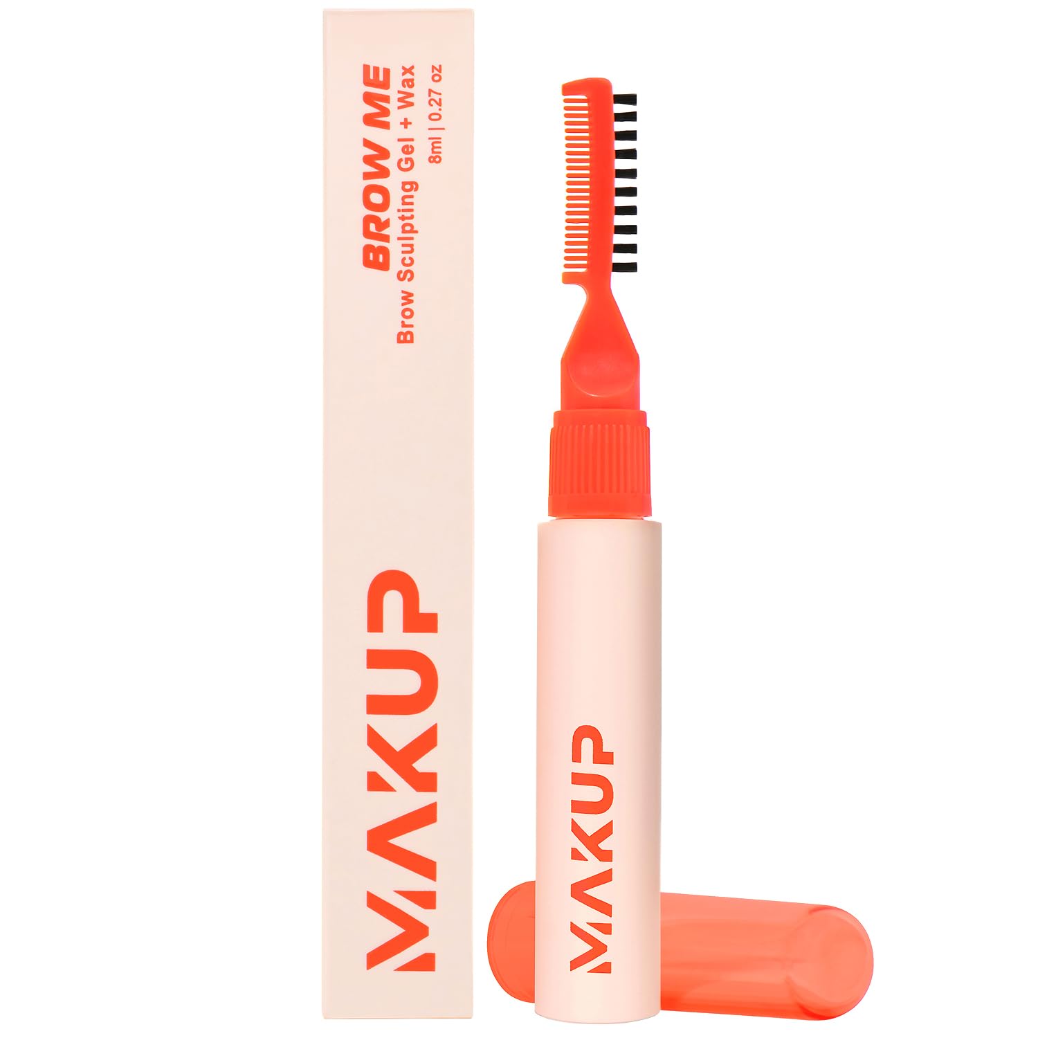 Makup Beauty Brow Me brow-sculpt-gel-wax hybrid in action for defined brows.