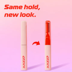 Makup Beauty Brow Me clear gel delivers a matte finish on brows.